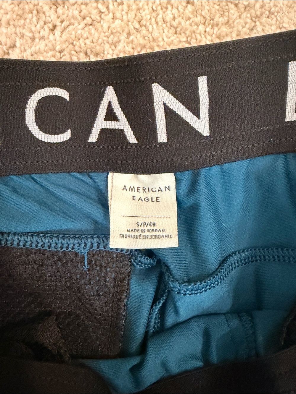 American Eagle Outfitters Mens Joggers - Burgundy & Teal - Picture 2 of 4